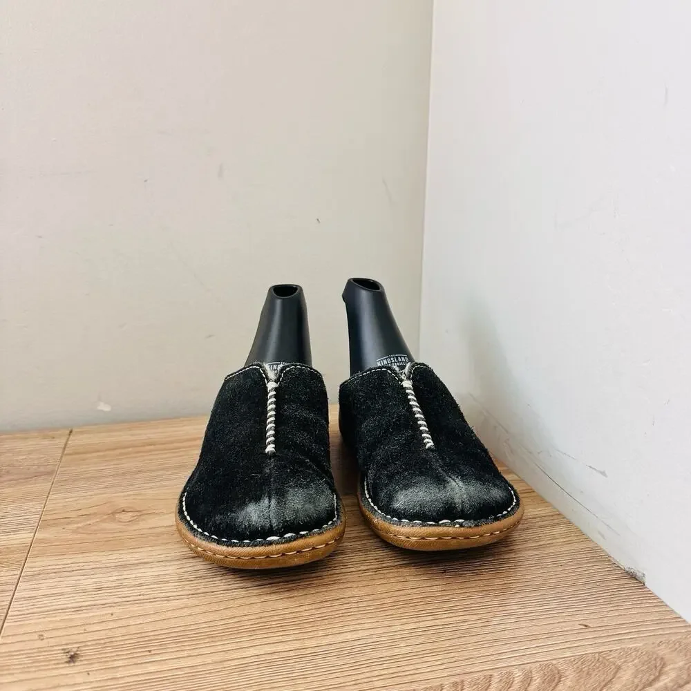 Ugg Kohala Black Suede Slide Slippers Girls Size 1